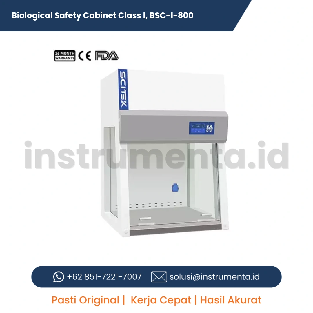 Authorized Distributor Class I Biological Safety Cabinet SCITEK BSC-I-800 Kabinet Biosafety Proteksi Personel Laboratorium Meja Kerja Aliran Udara Inflow